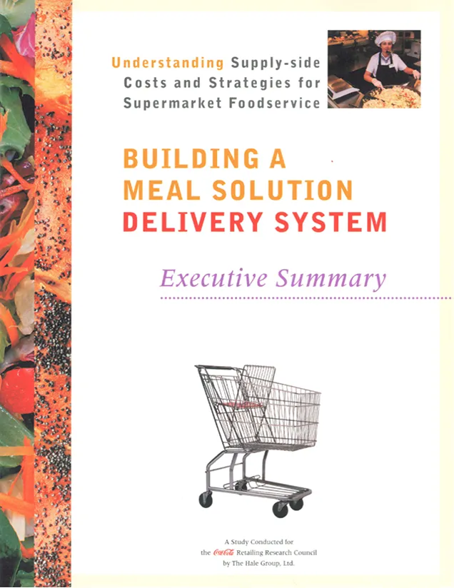 building a meal solution delivery system cover with a cart