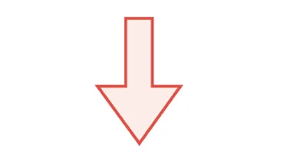 Red downward arrow icon.