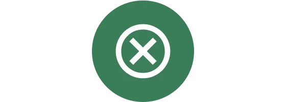 Circle with an X